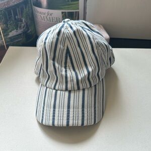 GAP Blue and White Striped Baseball Cap